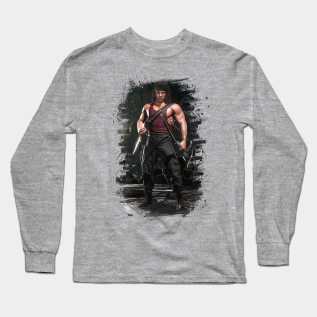 Mortal Kombat 11 Rambo Print - 57212130 Long Sleeve T-Shirt by Semenov